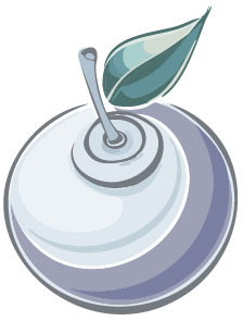 Abstract blueberry ink vector logo for MoraMore, symbolizing mindful living, wellness, and sustainability